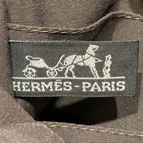 Hermes Clutch Bag Pouch MM Air Line Canvas Nylon